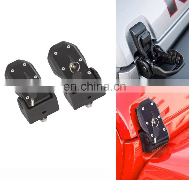 Aluminum Alloy car engine hood lock for jeep for wrangler JL hood lock