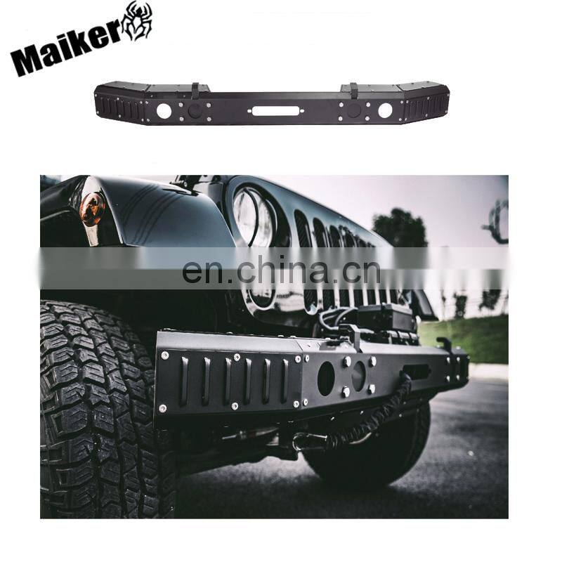 Furyengraver 4x4 part steel bumper for Jeep wrangler JK auto front bumper bar parts accessories