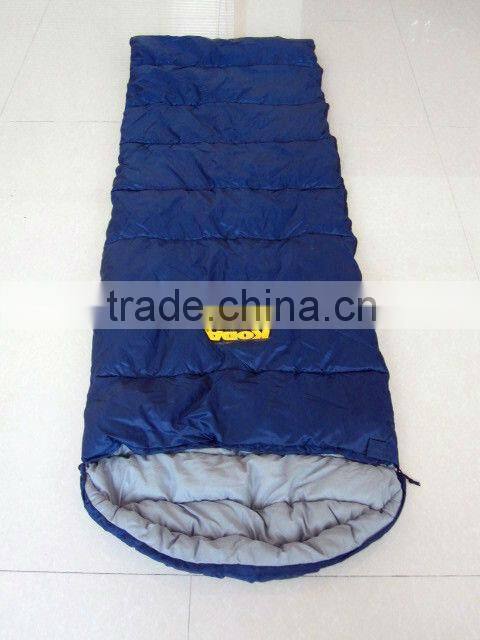 Envelope sleeping bag with hood