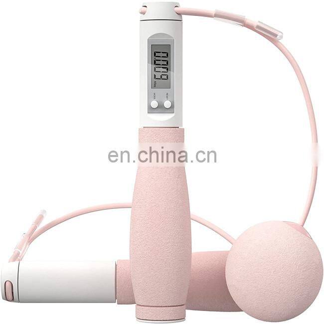 9.9ft Digital Weighted Skipping Ropes,Cordless Counting Jumping Rope