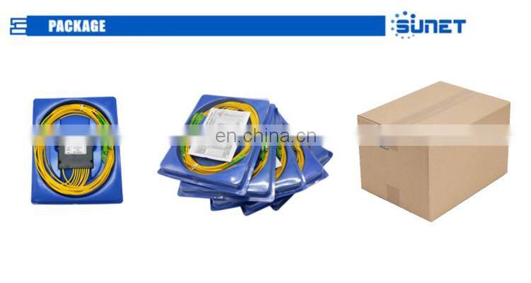 High quality ftth splitter 1:8 fiber optic PLC Steel Tube Type