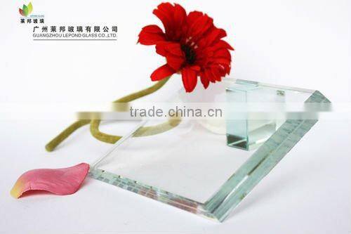 bevel edge-tempered glass table top/bevel edge glass table top