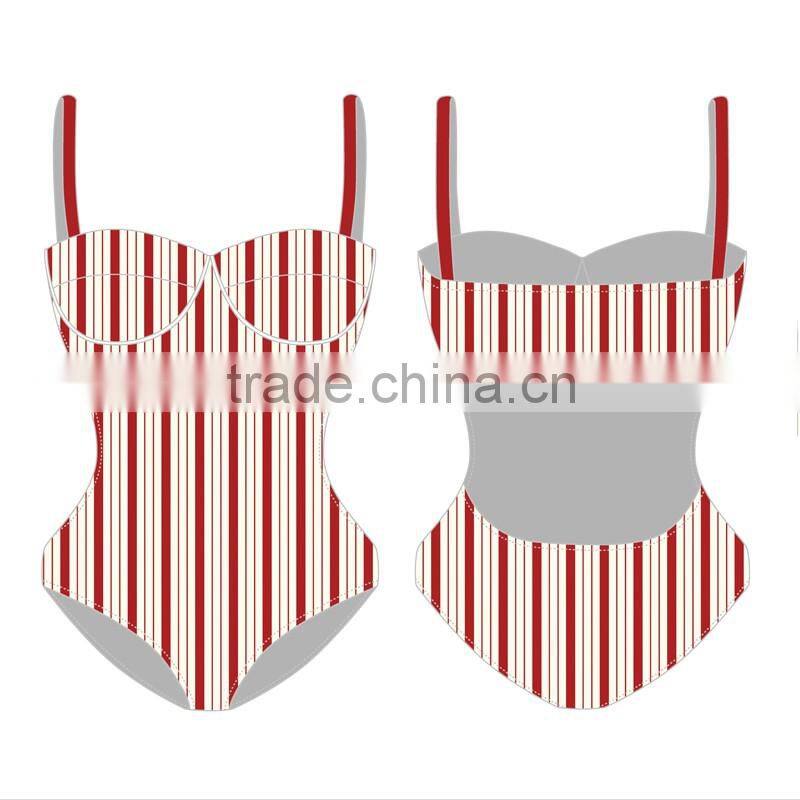 OEM factory 2016 popular hot sexy women swim wear custom women One-Piece Swimsuit plus size