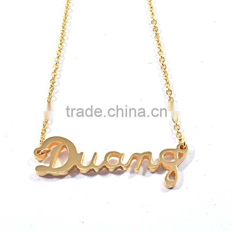Jewellery Pendant Necklaces Letter Of The Alphabet Gold Jewelry Necklace