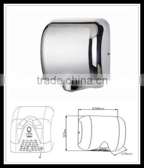 Low carbon content environmentally metal environmental hand dryer