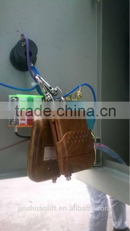 Hydraulic mobile single mast aluminum alloy lift platform powered by DC/AC