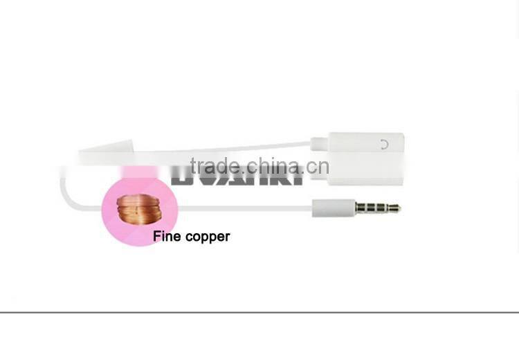 2016 online shopping Custom aux cable wholesale for iphone 3.5mm Y Splitter Audio Cable 1 male to 2 female audio cable