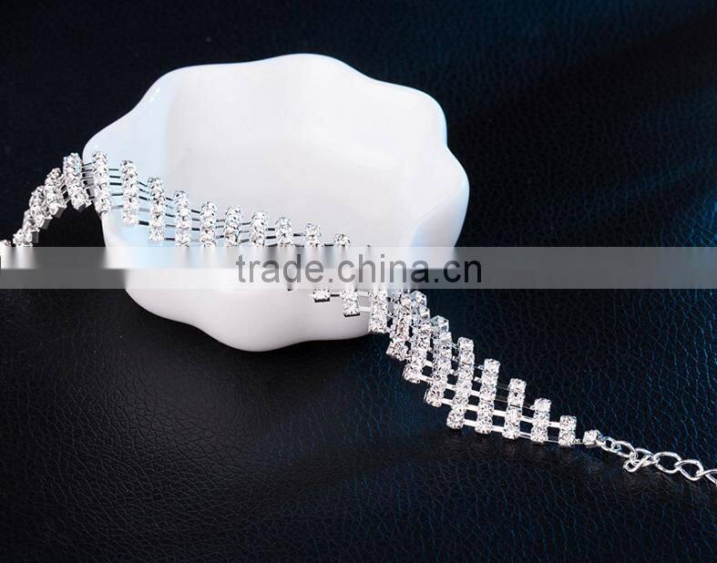 Exaggerated Ultra Wide Diamond Bracelet The Bride Bracelet