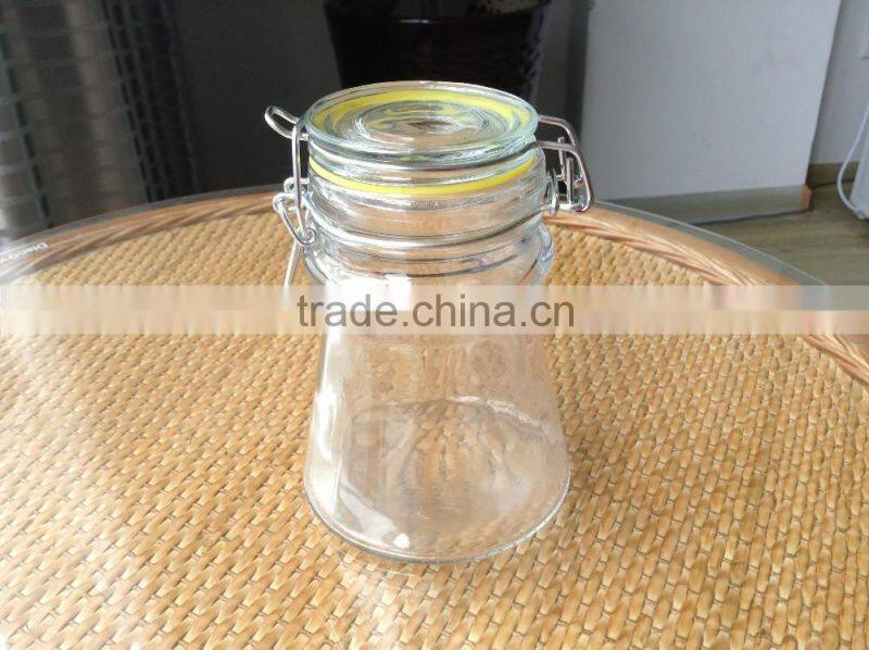 clear glass spice/sault/storage jars 500ml