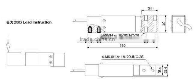 sensor faucet double point aluminum load cell