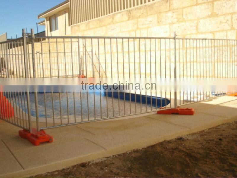 Galvanized temporary movable pool fence