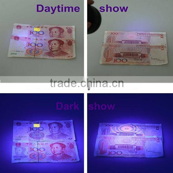Hot sellers Aluminum 390~395nm pets UV Blacklight Flashlight
