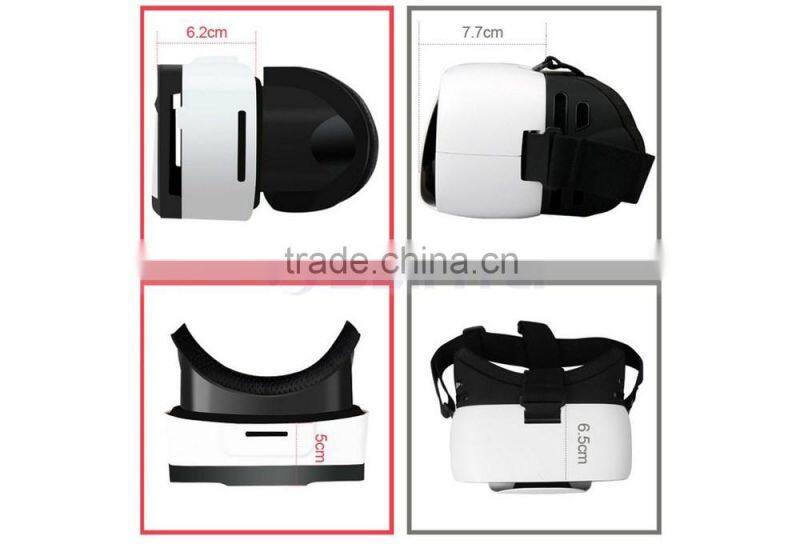 Cheap 3D VR Headset Virtual Reality Personalized VR Mini Cute Glasses Case For iPhone 6S Plus Galaxy S6 S7 Edge