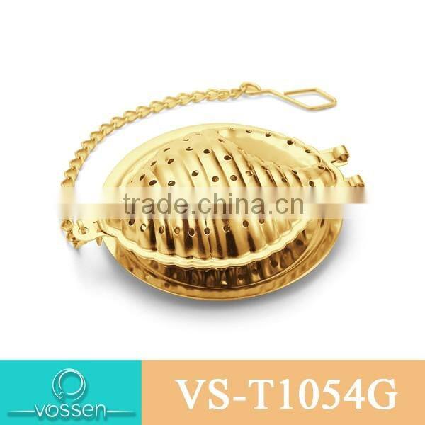 Leaf shaped stainless steel tea infuser