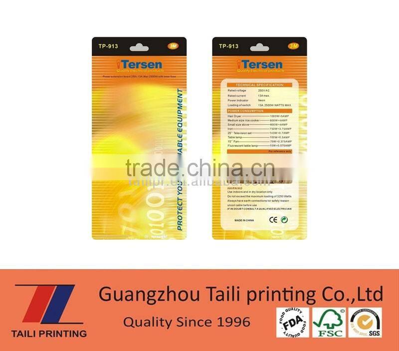 OEM/ODM welcome blister card printing/slide card