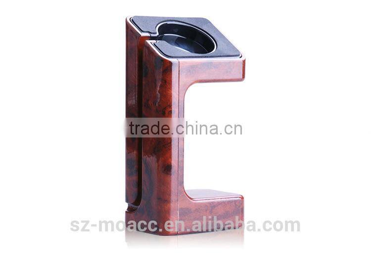 2015 New products Wood grain plastic Charging Stand for Apple Watch