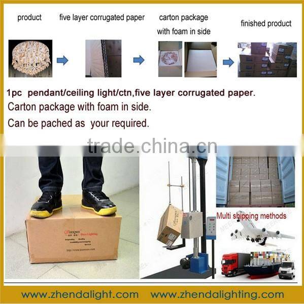 2016 Newest Decorative Art Hand Blown Glass LED Maple Leaf Chandelier Pendent Light