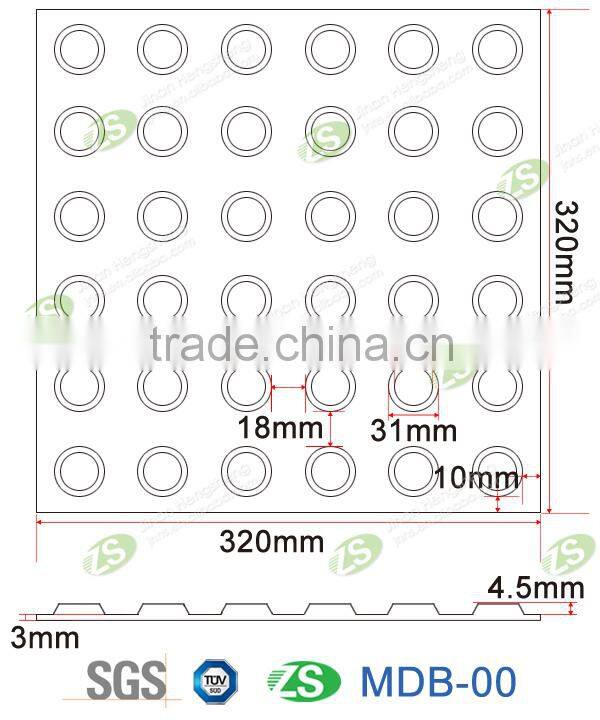 Rubber Sidewalk Warning Tactile Paving For Blind Road