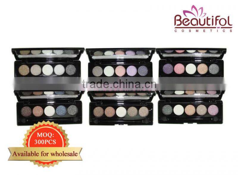 Best colorful wholesale Makeup palette popular shine and small MOQ cosmetic naked eye shadow