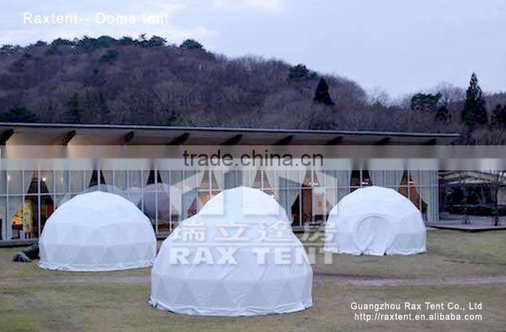 Geodesic dome tent Event dome tent White PVC cover 8m diameter UV-protection for sale