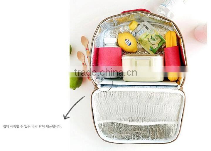Factory Promotion colored polyester picnic cooler bag