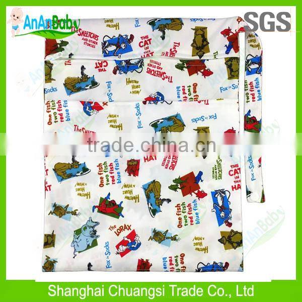 2014 Hot New Baby Product Custom Wet Bags / Reusable Cloth Wet Bags