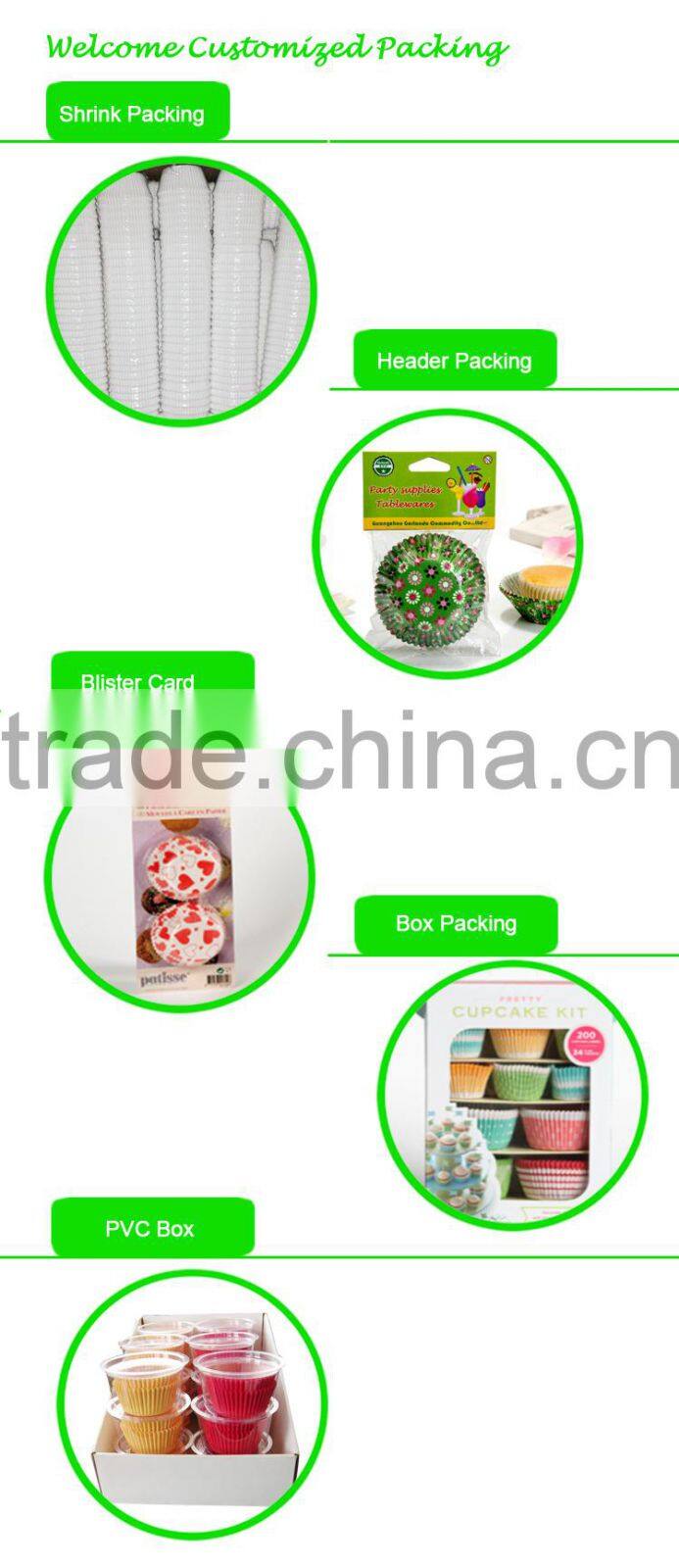 Square Tulip wholesale custom printed paper cupcake liners