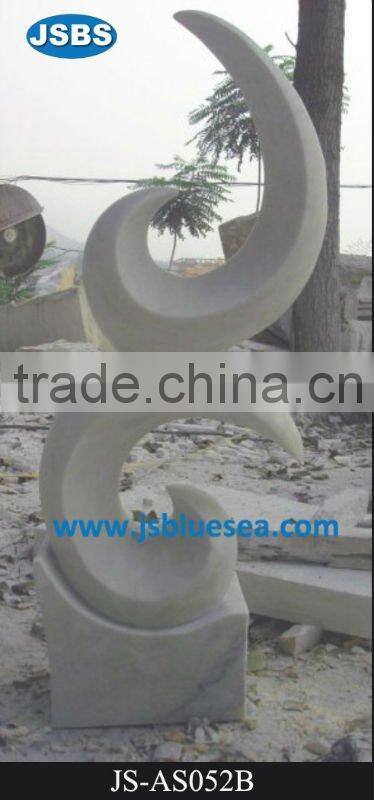 Art Outdoor White Marble Statues Modern Abstract