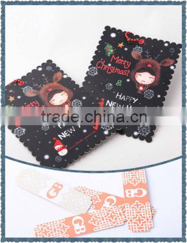 Wholesale custom cheap printed plastic brand tag for kids clothing