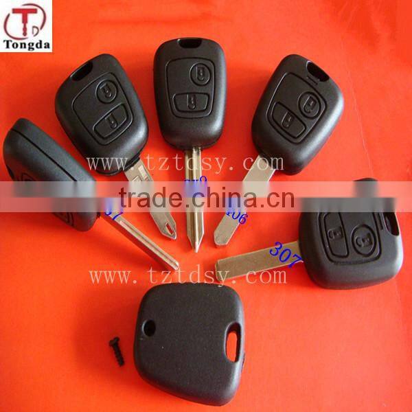 Tongda Auto2 button remote key shell fob for Citreon