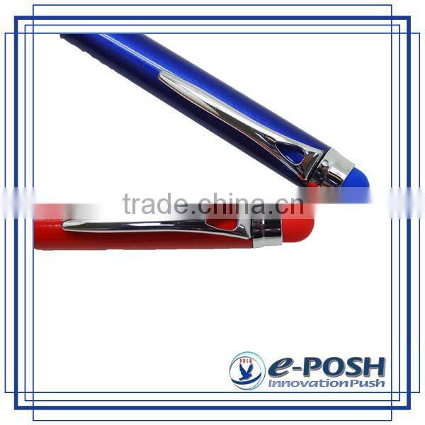 portable customizing engraving metal touch screen stylus promotional mini refill pen