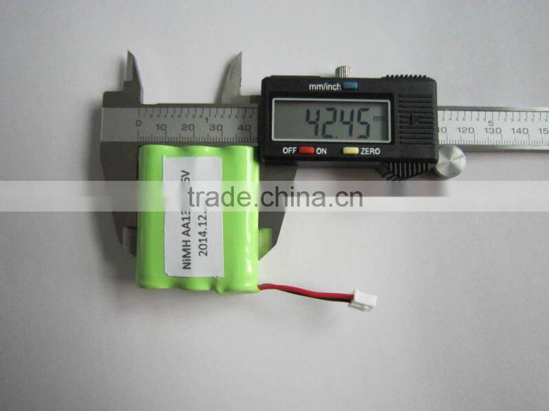 Ni-mh rechargeable battery pack aa 3.6v 1600mah
