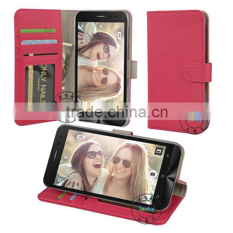 Case for Asus zenfone 2 laser ze500kl with card holders,wallet case for Asus zenfone 2 laser ze500kl