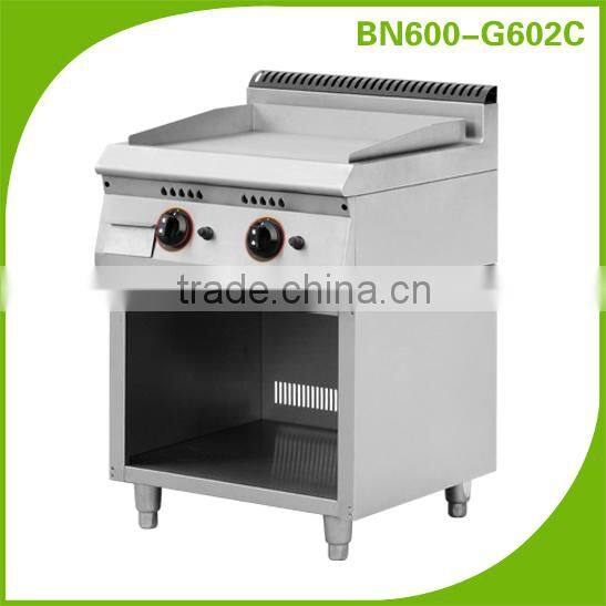 (BN600-G602C) Commerical stainless steel flat steel plate,gas range with burners and griddle,equipments for restaurants