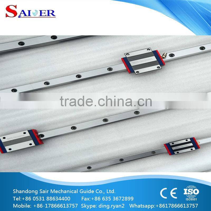 9mm miniature linear guide rail with MGW9C and MGW9H linear carriage