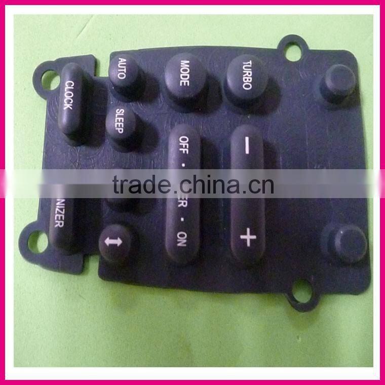 access control keypad with high translucent silicone rubber