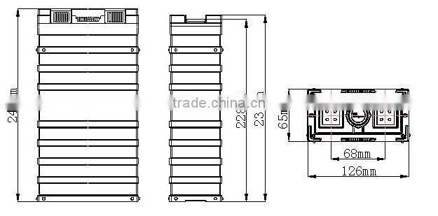 factory price 3.2V 100Ah LiFePO4 battery for electric scooter, backup power system
