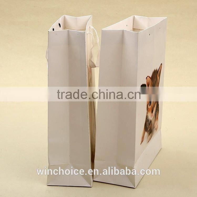 Ivory board paper /art paper bag ,shopping bags,with customized CMYK promotion bag