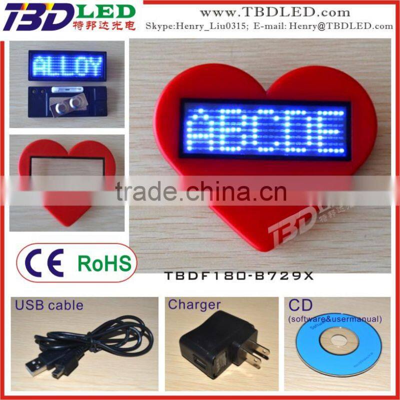 green mini led message sign