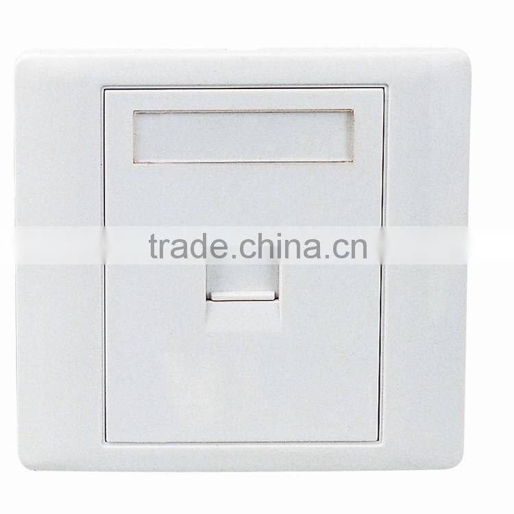 Factory Price High Quality Network Single Port RJ45 Faceplate 86 Type Wall Plate