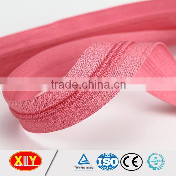 2015 hot sale #7open end rubber slider nylon zipper