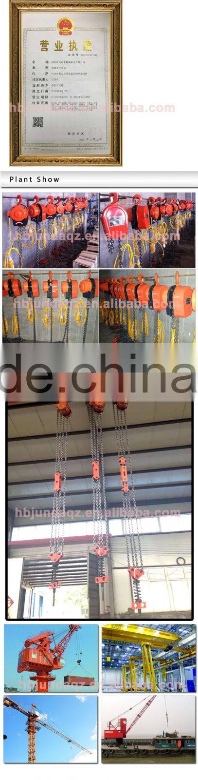 Hot selling DHS Series 5TON electric chain hoist factory price hoist