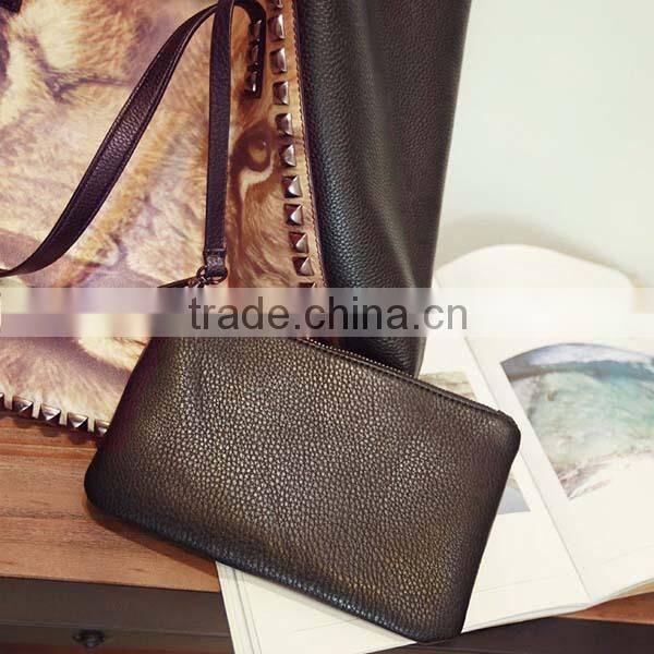 Ladies cool Tiger face printing PU shoulder bags with studded rivet