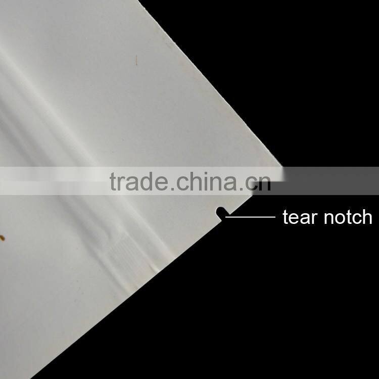 custom printing lamination aluminum foil stand up pouch with zipper top for black tea