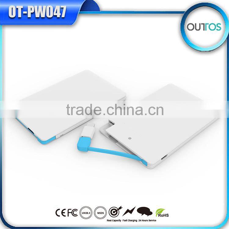 promotopm gift 2500mah external battery backup charger with led