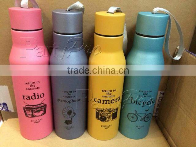 Partypro 2015 New Design Wholesale High Quality 750ml 550ml Stainless Steel Water Bottle Vacuum Cup