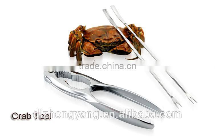 3 PC kitchen Stainless steel seafood lobster tool set lobster Crab Cracker