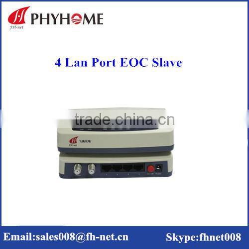 Atheros( Intellon) 7400 Indoor EOC Slave with 4 Lan(Rj45) port