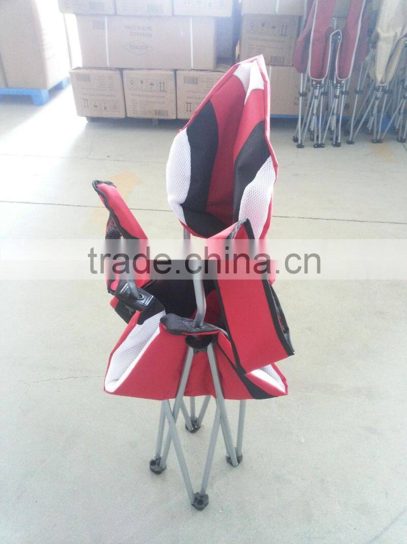 Comfortable double layers folding camping chair polyester cotton padded inside