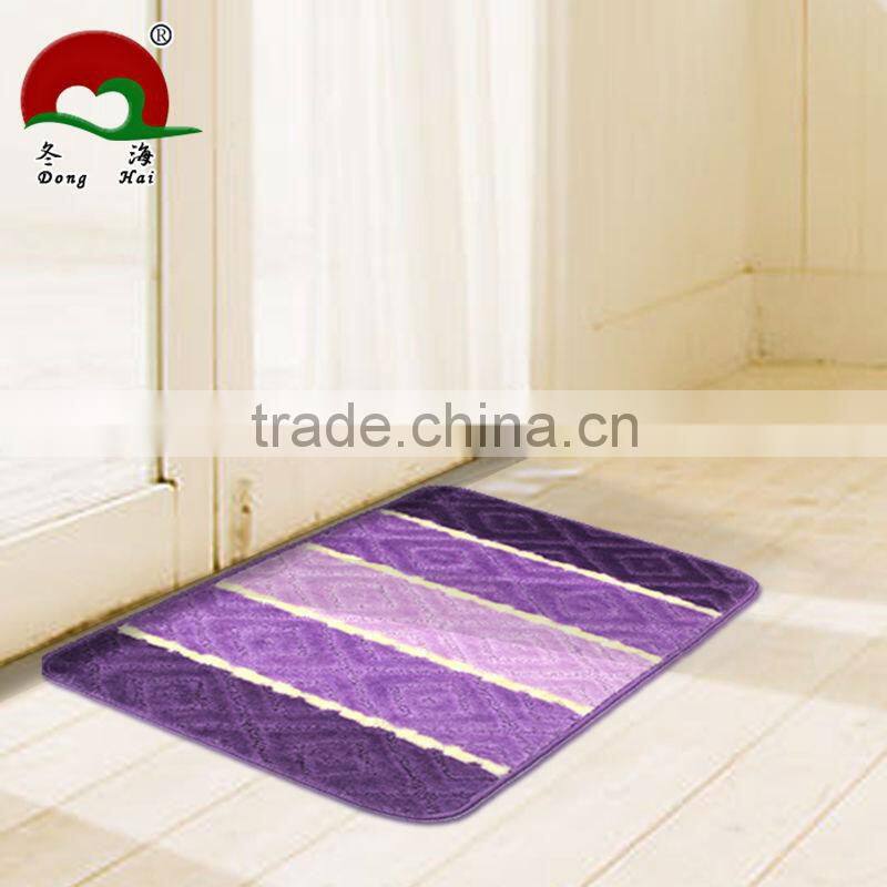 washroom floor mat with anti-slip TPR base